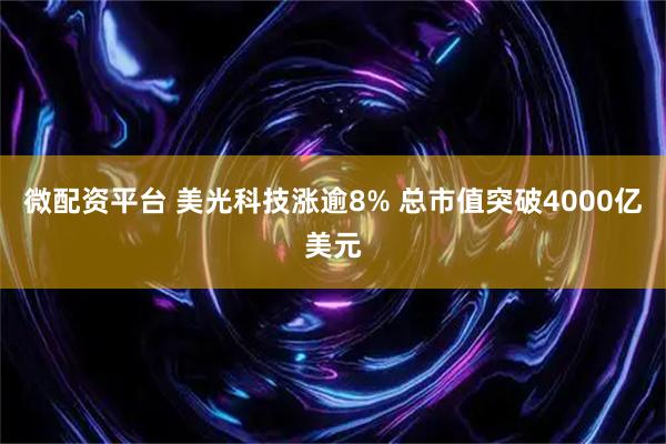 微配资平台 美光科技涨逾8% 总市值突破4000亿美元